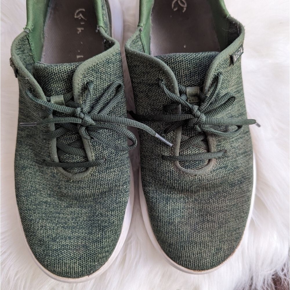 Kizik Madrid Comfortable Breathable Eco-Knit Slip On Sneakers Men's 11 green - Picture 7 of 8